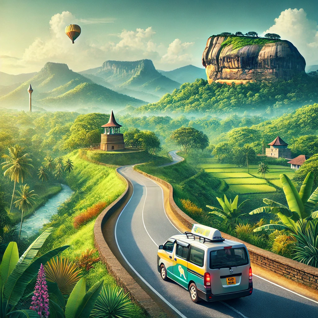 "Scenic journey from Kandy to Sigiriya - Enjoy the ride with CabBuddy.lk"