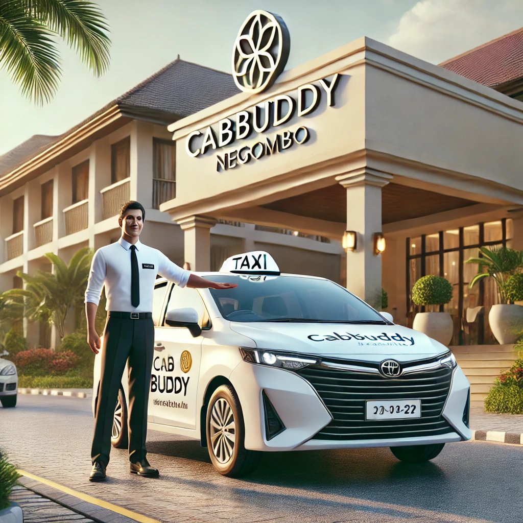 "CabBuddy.lk taxi service from Colombo to Negombo, featuring clean vehicles and professional drivers for a comfortable travel experience."