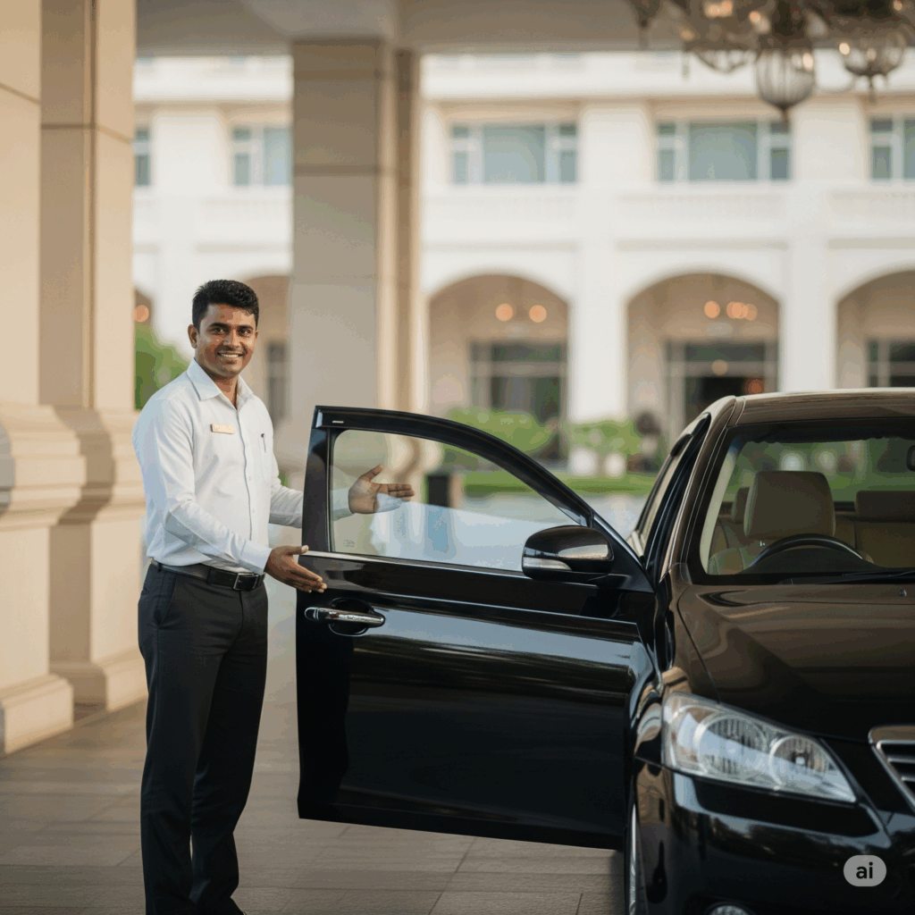 A professional Cabbuddy.lk driver offering reliable and friendly service for your Anuradhapura to Airport transfer.