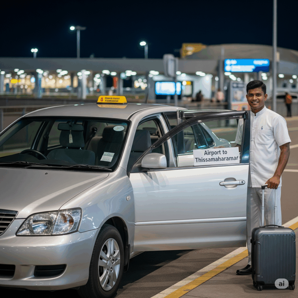 A reliable private taxi, ready for your comfortable Airport to Thissamaharama transfer.