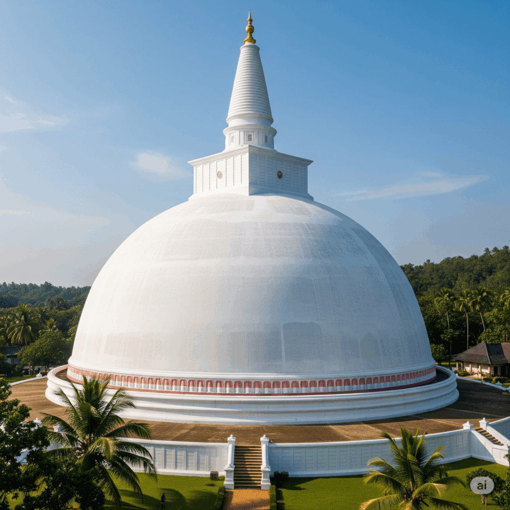 The iconic Kalutara Chaitya, a significant landmark and cultural attraction awaiting you after your comfortable Airport to Kalutara transfer, showcasing the town's rich heritage.