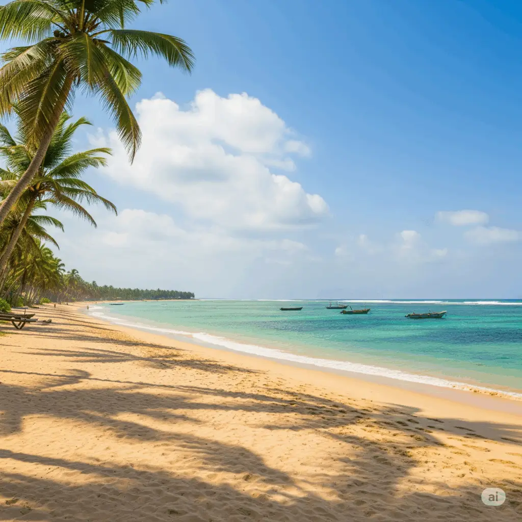 The beautiful, serene Nilaveli beach, your paradise destination after a comfortable Negombo to Nilaveli taxi ride.
