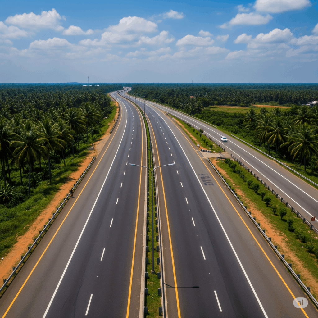 The scenic Southern Expressway, making your Negombo to Hiriketiya journey swift and smooth.