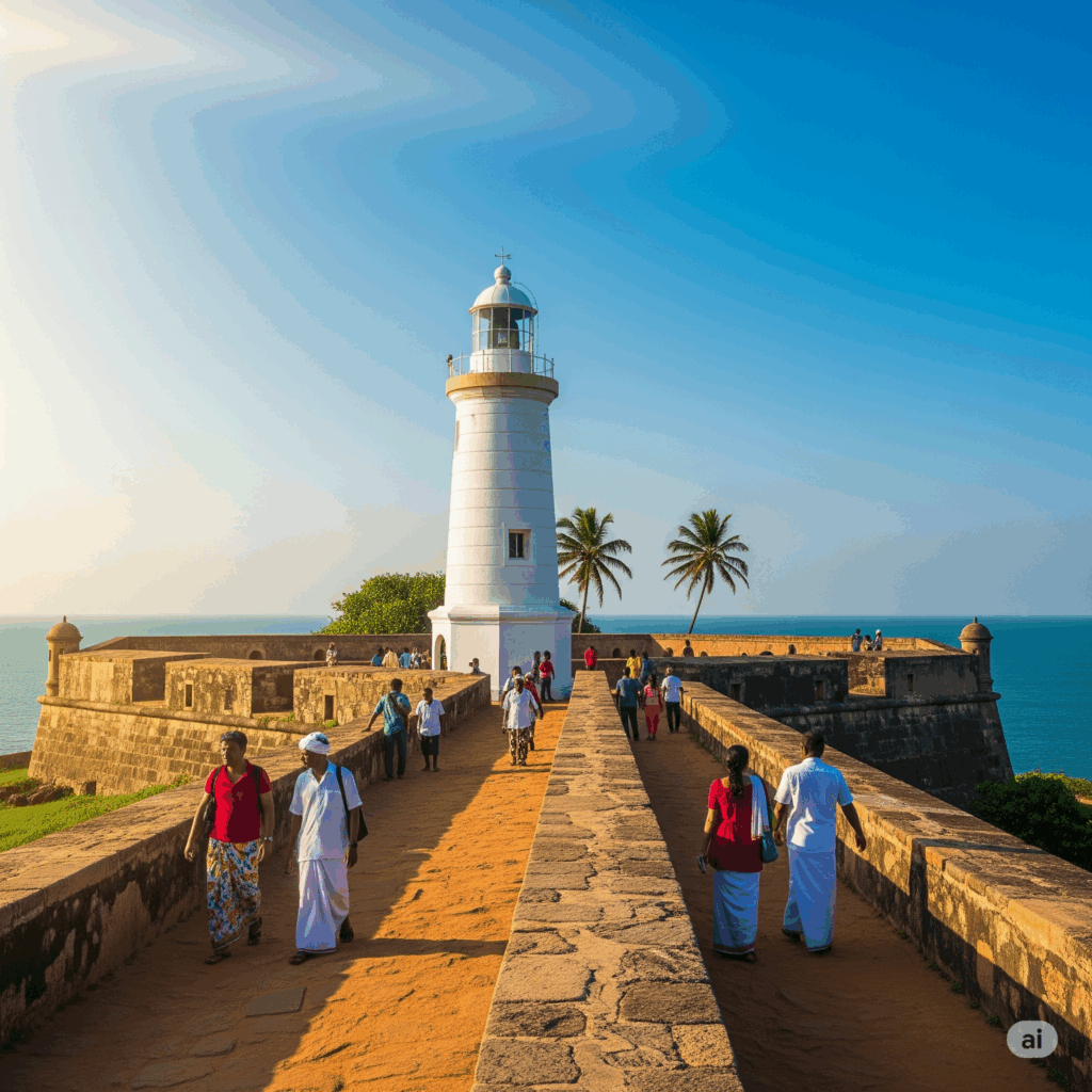 The historic Galle Fort, a recommended stopover during your Negombo to Weligama taxi transfer.