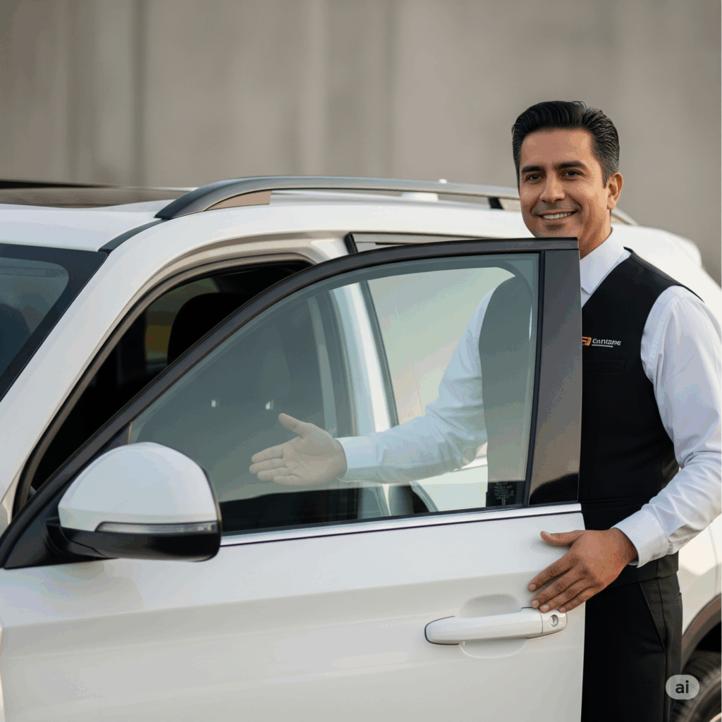 A professional and friendly driver ready to provide a seamless Colombo to Arugam Bay taxi service, ensuring a welcoming and comfortable private transfer experience.