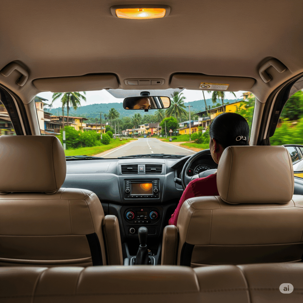 A spacious Cabbuddy.lk taxi interior, ready for a comfortable Colombo to Wilpattu journey.